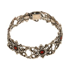 Trachten Armband mit Korallen in echt Silber 835 Second Hand 25324724, getragen