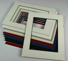 10 Passepartout  30x40cm 1,4mm säurefrei / Ausschnitt für 20x30 DIN A4 24x32 cm