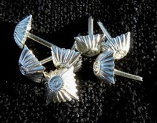 4x Bundeswehr Dienstgrad Stern Rangabzeichen Schulterklappen Auflagen Offizier  