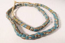 Alte Glasperlen Krobo türkis FW72 Old Krobo trade beads turquoise Ghana Afrozip