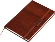 A5 Notizbuch liniert Leder