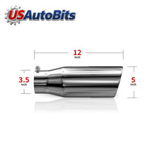 3.5" Inlet 5" Outlet 12" Long