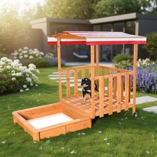 Sandkasten mit Dach Spielhaus