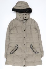 Mango beige gefütterte Jacke mit Kapuze Damengröße 12