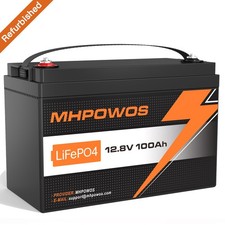 Lithium Batterie LiFePO4 12V 100Ah Akku BMS 15000+ Zyklen Solar Wohnmobil RV