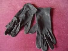 Bw Bundeswehr  Lederhandschuhe Handschuhe Grau Gr.9 ungefüttert