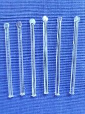 Glasstäbe, Cocktailstäbe, Glas, Party, 8 Stück 7mm x 130mm lang, 2 andere dickte