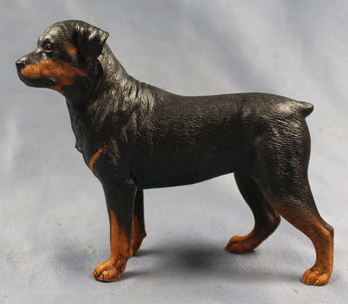Rottweiler porzellan figur - rottweiler,