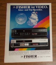 Seltene Werbung vintage FISHER