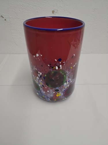 Glasvase lauscha signiert - glasvase, lauscha,
