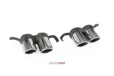 ABT Sportsline Audi A6 4G Set Endrohrblenden Abgasanlage silber 4G052001410