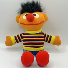 ⚡️ Ernie Plüsch Figur Sesamstraße Ca 26cm Von 1995 Tyco Stofftier