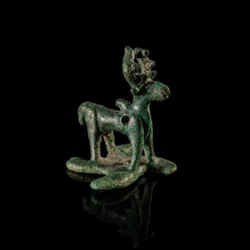 Bronzefigur eines hirsches mit - hirsches,