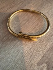Nagel Armreif Edelstahl 18k Vergoldet