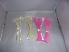 2 x Nostalgie-Gardine-Wohnzimmer-Modeladen-Cafe-Puppenhaus-Puppenstube-1:12