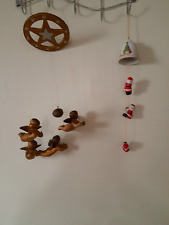 2 defekte Klangspiele, Windspiele, Engel und Weihnachtsmann