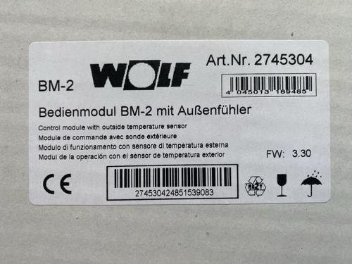 Wolf bedienmodul mit - bm-2,