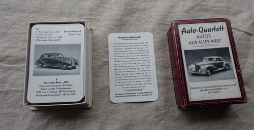 Altes auto quartett - auto,