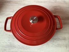KitchenAid Schmortopf mit Deckel Preloved Rot 26 cm 5,7 L Bräter Kochen