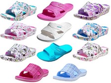 Damen Badelatschen Badepantoletten Badeschuhe Strand Wellness Schuhe Gr. 36-41