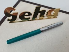 Geha 3V "M" Füllhalter Schulfüller grün 1. Generation ab 1963 Vintage RAR