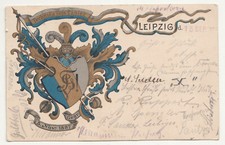 Ak Leipzig Burschenschaft Germania Studentika Wappen Technica seis Panier 1901 !
