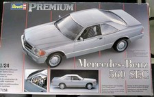 Revell Premium Mercedes Benz 560 SEC 1/24 Plastik Modellbausatz Neu, Open Box