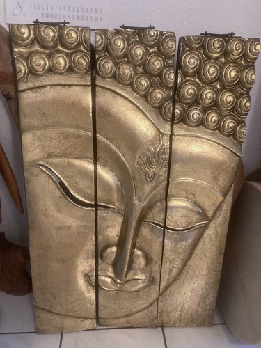 Buddha wandbild relief 3 - wandbild,,