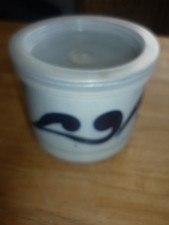 kleiner Schmalztopf steingut mit Deckel