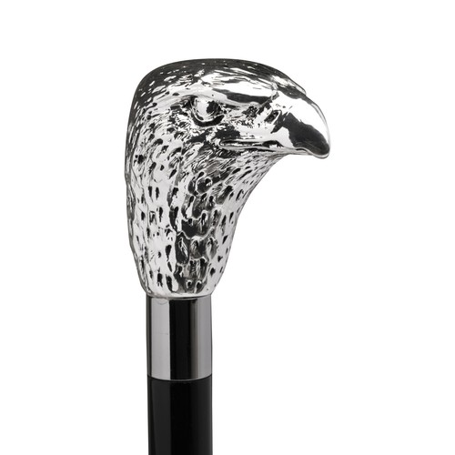 Spazierstock silber griff - silber,