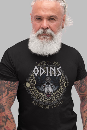 Herren shirt lieber ein wolf - herren,