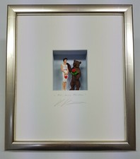 Volker Kühn - Original 3D Objekt "Ach mein Bärchen" handsigniert, Museumsglas