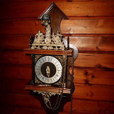 GROSSE Vintage Wanduhr DUTCH ZAANSE ZAANDAM stoelklok for REPAIR parts missing