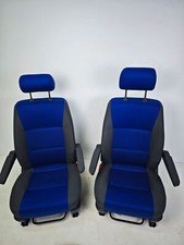 VW T5 T6 T6.1 Komfortitze Multivan Armlehne Anthrazit Duo Blau