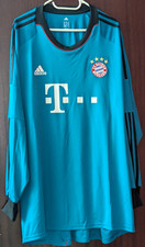 Gr.XXXL 2013-2014 Blau Original Adidas FC Bayern München Trikot Langarm 3 XL