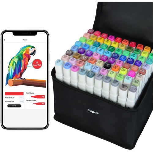 Farben alkoholmarker set - 80,