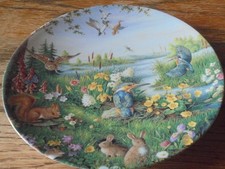 Bradex Sammelteller‚ „Eisvogelpärchen am Seeufer“