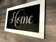 Weiß gerahmtes Haus Wandbild