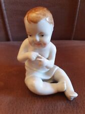 Russische Porzellanfigur "Kind Baby Putte" UdSSR Gorodnitza 1930 Ukraine UdSSR
