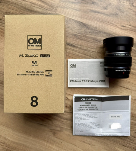 System zuiko pro 8mm - om, m.zuiko