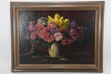 C25P61- Gemälde Stillleben mit Blumenvase