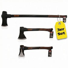 Spaltaxt Axt Beil 3er Set Holz