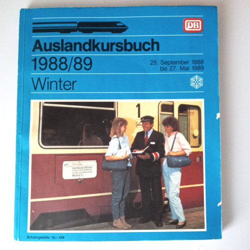 Auslandkursbuch winter 1988 - db,