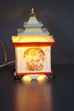 Rauchverzehrer Teehaus mit floralem Muster 4 eckig