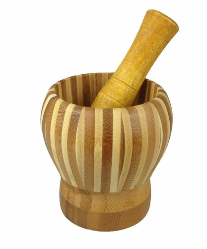 Mörser aus holz - holz, stößel