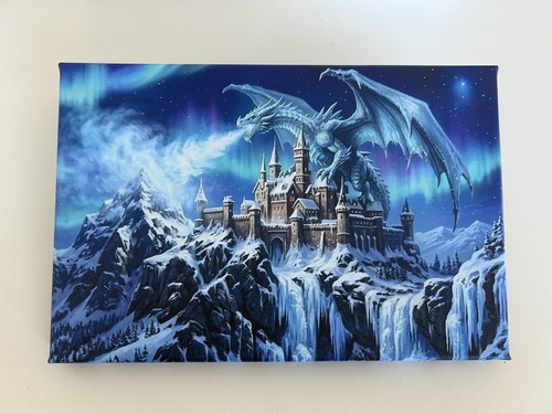 Fantasy leinwandbild drache - leinwandbild,