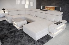 Sofa Leder Wohnlandschaft