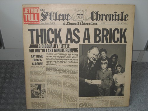 Jethro tull thick as a - lp, "thick