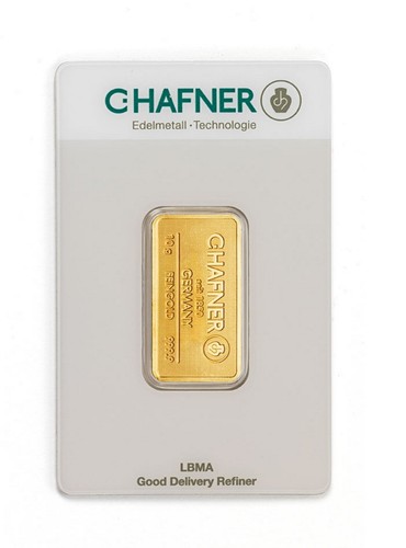 Goldbarren hafner 10 gramm - c.,