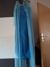 Chiffon Damen Frauen Frozen Elsa Prinzessin Eiskönigin Kleid Karneval Kostüme